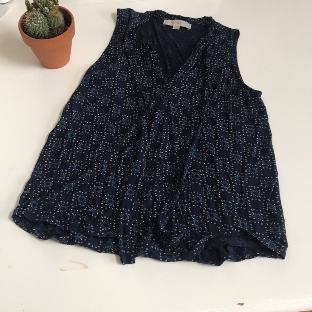 Loft top Sleeveless Shell Tank